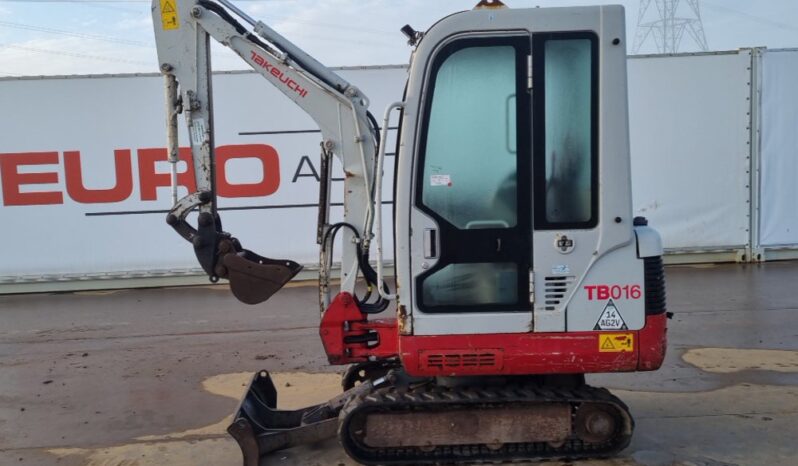 2012 Taketuchi TB016 Mini Excavators For Auction: Leeds – 23rd, 24th, 25th, 26th October @ 08:00am full