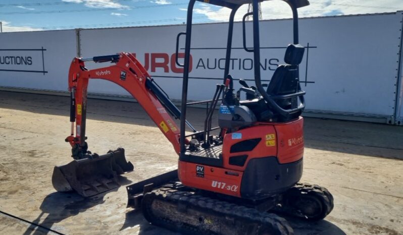 2018 Kubota U17-3A Mini Excavators For Auction: Leeds – 23rd, 24th, 25th, 26th October @ 08:00am full