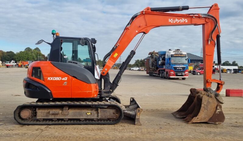 2018 Kubota KX080-4A 6 Ton+ Excavators For Auction: Leeds – 23rd, 24th, 25th, 26th October @ 08:00am full