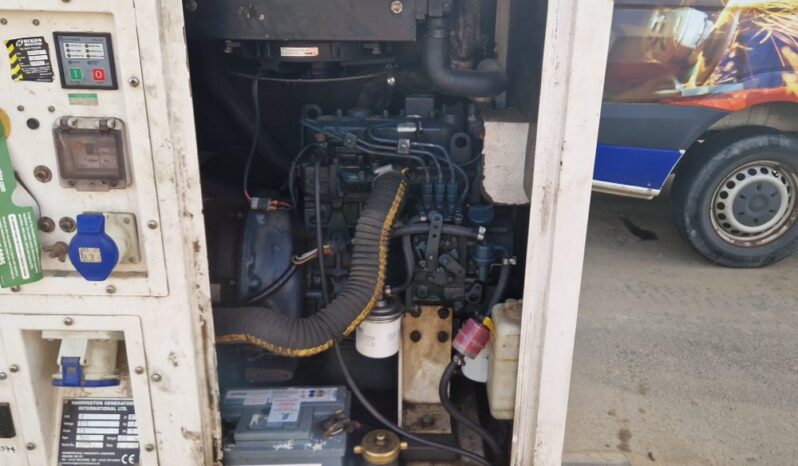 2011 Harrington 9kVA Static Generator, Kubota Engine (Parts Missing) Generators For Auction: Leeds – 23rd, 24th, 25th, 26th October @ 08:00am full