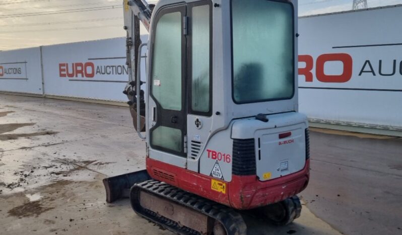 2012 Taketuchi TB016 Mini Excavators For Auction: Leeds – 23rd, 24th, 25th, 26th October @ 08:00am full