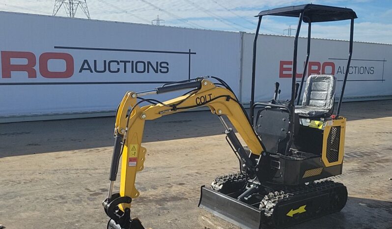 Unused 2024 Colt YFE10 Mini Excavators For Auction: Leeds – 23rd, 24th, 25th, 26th October @ 08:00am