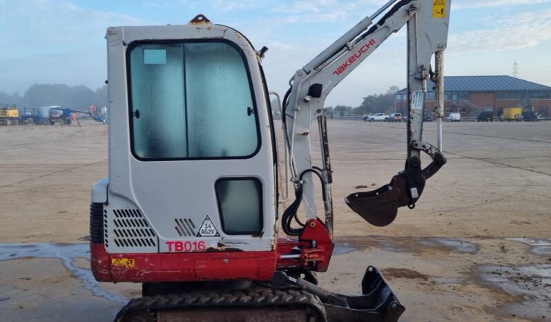 2012 Taketuchi TB016 Mini Excavators For Auction: Leeds – 23rd, 24th, 25th, 26th October @ 08:00am full