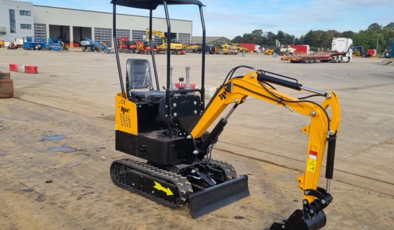 Unused 2024 JPC HT12 Mini Excavators For Auction: Leeds – 23rd, 24th, 25th, 26th October @ 08:00am full