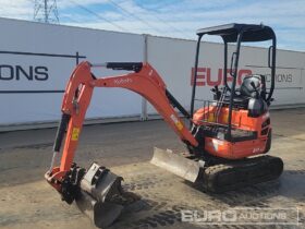 2018 Kubota U17-3A Mini Excavators For Auction: Leeds – 23rd, 24th, 25th, 26th October @ 08:00am