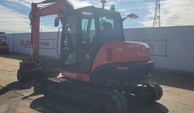 2018 Kubota KX080-4A 6 Ton+ Excavators For Auction: Leeds – 23rd, 24th, 25th, 26th October @ 08:00am full