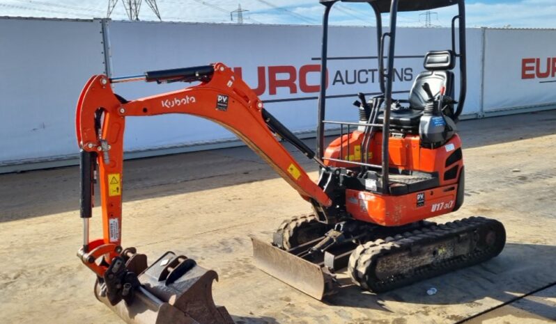 2018 Kubota U17-3A Mini Excavators For Auction: Leeds – 23rd, 24th, 25th, 26th October @ 08:00am