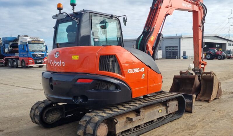 2018 Kubota KX080-4A 6 Ton+ Excavators For Auction: Leeds – 23rd, 24th, 25th, 26th October @ 08:00am full