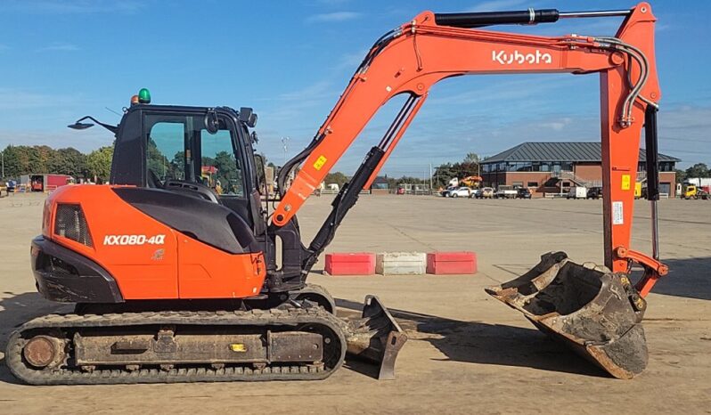 2018 Kubota KX080-4A 6 Ton+ Excavators For Auction: Leeds – 23rd, 24th, 25th, 26th October @ 08:00am full