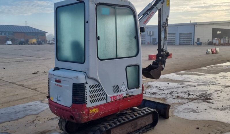 2012 Taketuchi TB016 Mini Excavators For Auction: Leeds – 23rd, 24th, 25th, 26th October @ 08:00am full