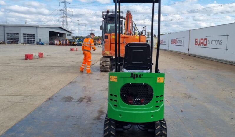 Unused 2024 JPC KV12 Mini Excavators For Auction: Leeds – 23rd, 24th, 25th, 26th October @ 08:00am full