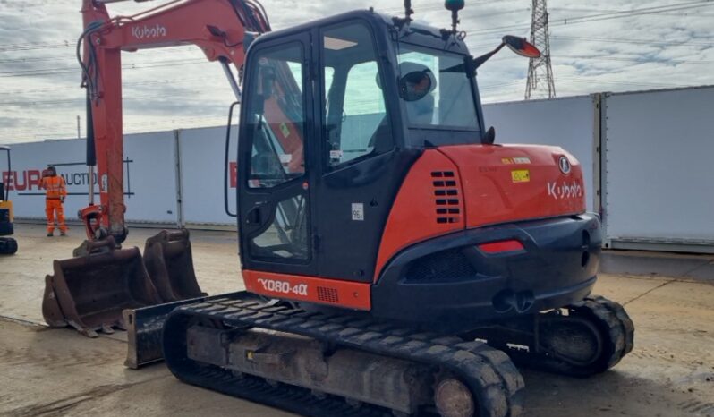 2018 Kubota KX080-4A 6 Ton+ Excavators For Auction: Leeds – 23rd, 24th, 25th, 26th October @ 08:00am full