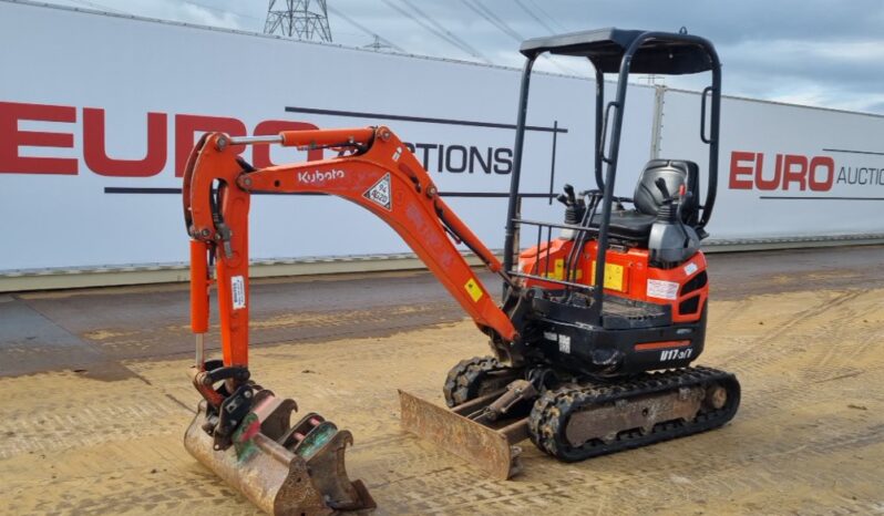 2012 Kubota U17-3A Mini Excavators For Auction: Leeds – 23rd, 24th, 25th, 26th October @ 08:00am