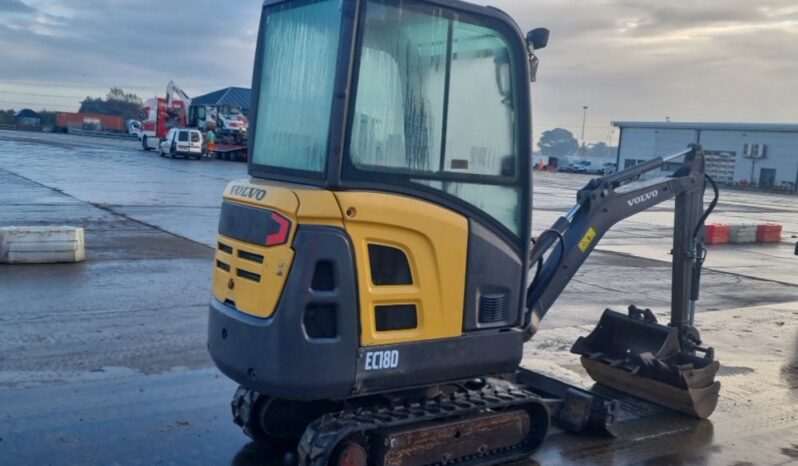 2016 Volvo EC18D Mini Excavators For Auction: Leeds – 23rd, 24th, 25th, 26th October @ 08:00am full