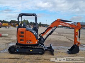 Unused 2023 Hitachi ZX33U-5A Mini Excavators For Auction: Leeds – 23rd, 24th, 25th, 26th October @ 08:00am full