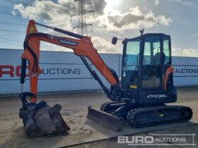 2021 Doosan DX35Z Mini Excavators For Auction: Leeds – 23rd, 24th, 25th, 26th October @ 08:00am