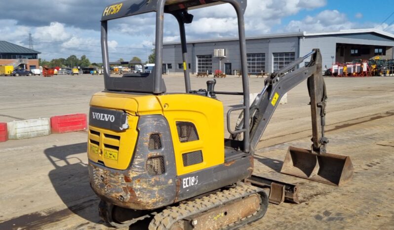 2017 Volvo EC18D Mini Excavators For Auction: Leeds – 23rd, 24th, 25th, 26th October @ 08:00am full