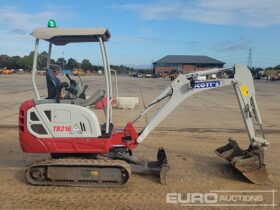 2020 Takeuchi TB216 Mini Excavators For Auction: Leeds – 23rd, 24th, 25th, 26th October @ 08:00am full