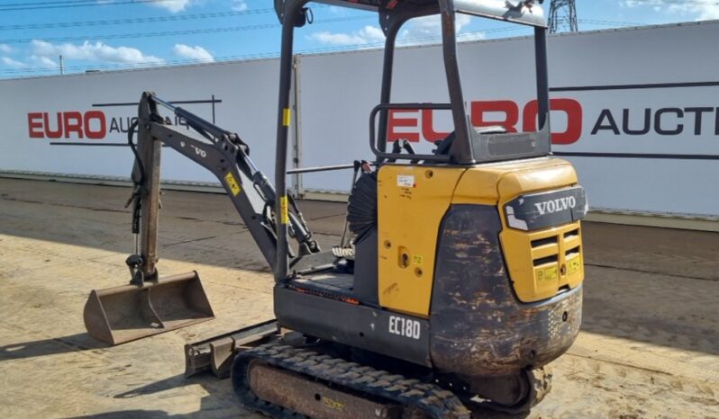 2017 Volvo EC18D Mini Excavators For Auction: Leeds – 23rd, 24th, 25th, 26th October @ 08:00am full