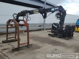 Atlas Hydraulic Loading Crane, Hydraulic Rotating Block Grab Hydraulic Loading Cranes For Auction: Leeds – 23rd, 24th, 25th, 26th October @ 08:00am