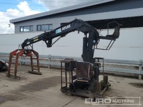 Atlas Hydraulic Loading Crane, Hydraulic Rotating Block Grab Hydraulic Loading Cranes For Auction: Leeds – 23rd, 24th, 25th, 26th October @ 08:00am full