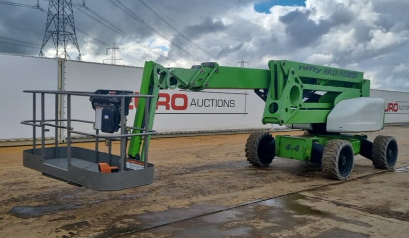 2015 Niftylift HR28 HYBRID Manlifts For Auction: Leeds – 23rd, 24th, 25th, 26th October @ 08:00am