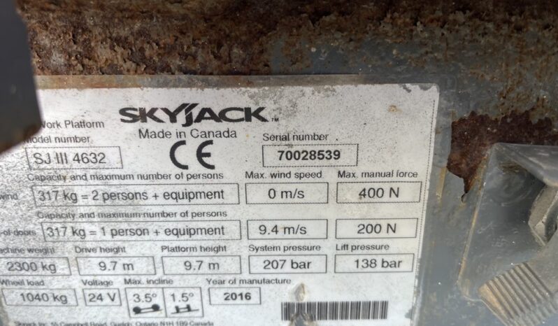 2016 SkyJack SJ4632 Manlifts For Auction: Dromore – 6th & 7th December 2024 @ 9:00am For Auction on 2024-12-6 full