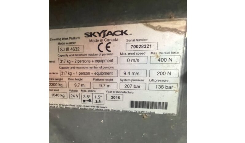 2016 SkyJack SJ3219 Manlifts For Auction: Dromore – 6th & 7th December 2024 @ 9:00am For Auction on 2024-12-6 full