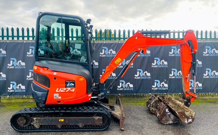 2016 Kubota U27-4 Excavator full