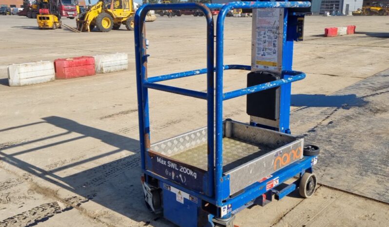 2017 Power Towers Nano Manlifts For Auction: Leeds – 23rd, 24th, 25th, 26th October @ 08:00am full