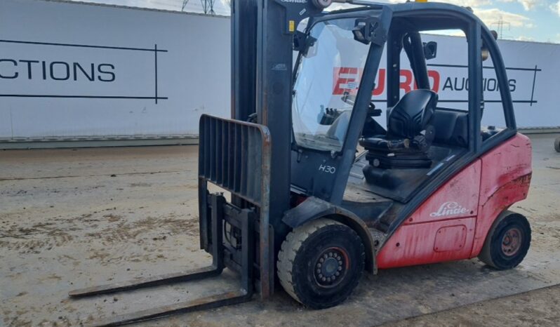 Linde H30D Forklifts For Auction: Leeds – 23rd, 24th, 25th, 26th October @ 08:00am