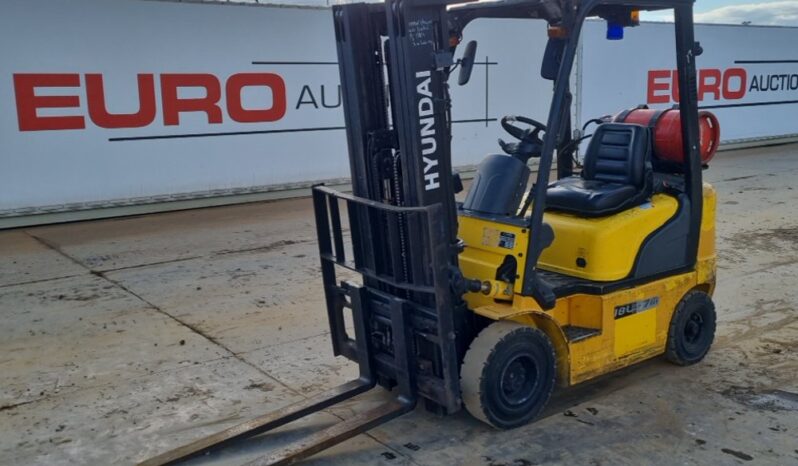 2015 Hyundai 18L Forklifts For Auction: Leeds – 23rd, 24th, 25th, 26th October @ 08:00am