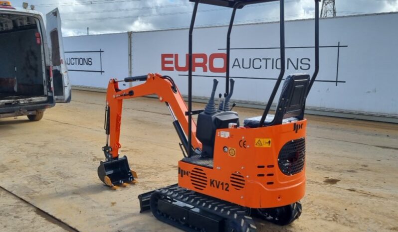 Unused 2024 JPC KV12 Mini Excavators For Auction: Leeds – 23rd, 24th, 25th, 26th October @ 08:00am full