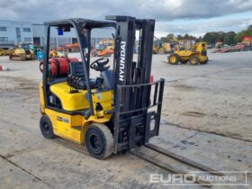 2015 Hyundai 18L Forklifts For Auction: Leeds – 23rd, 24th, 25th, 26th October @ 08:00am full