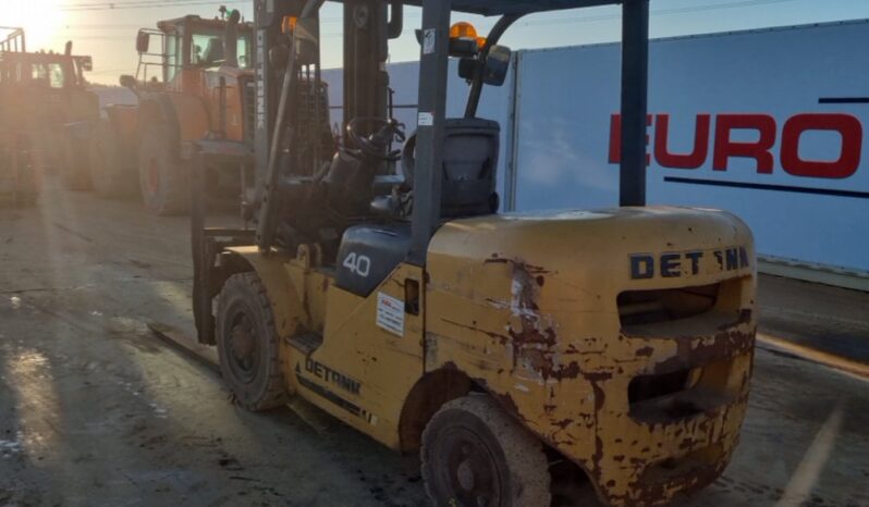 Detank FD40 Forklifts For Auction: Leeds – 23rd, 24th, 25th, 26th October @ 08:00am full