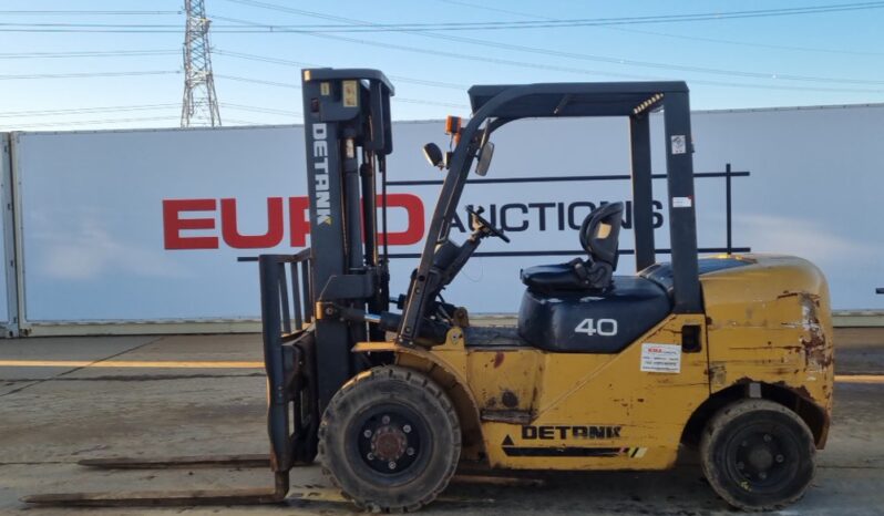 Detank FD40 Forklifts For Auction: Leeds – 23rd, 24th, 25th, 26th October @ 08:00am full