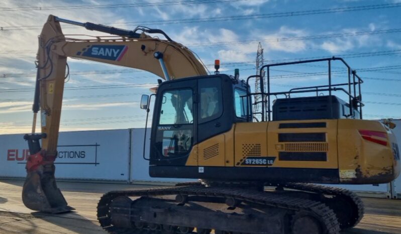 2021 Sany SY265C LC 20 Ton+ Excavators For Auction: Leeds – 23rd, 24th, 25th, 26th October @ 08:00am full