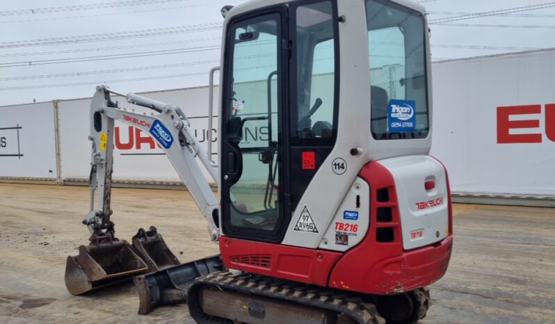 2019 Takeuchi TB216 Mini Excavators For Auction: Leeds – 23rd, 24th, 25th, 26th October @ 08:00am full