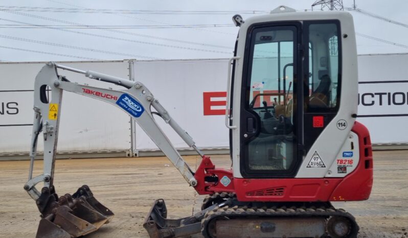 2019 Takeuchi TB216 Mini Excavators For Auction: Leeds – 23rd, 24th, 25th, 26th October @ 08:00am full