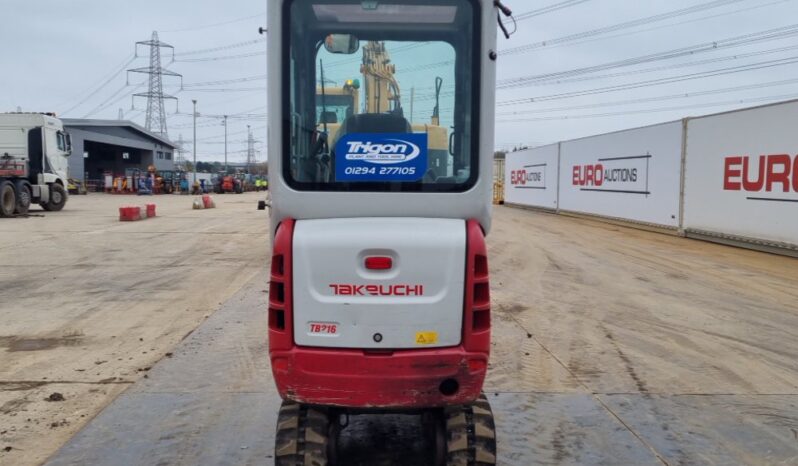 2019 Takeuchi TB216 Mini Excavators For Auction: Leeds – 23rd, 24th, 25th, 26th October @ 08:00am full