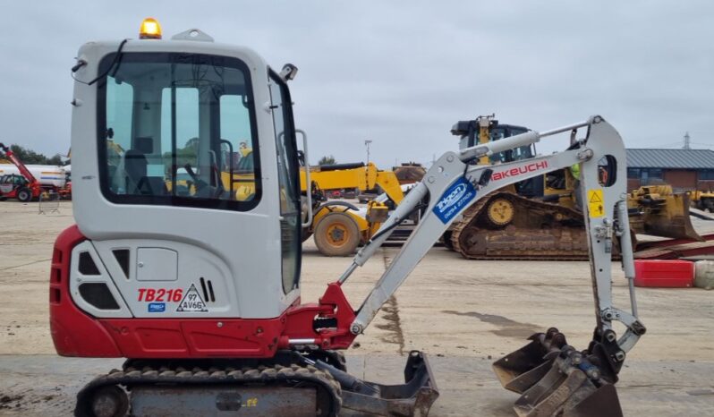 2019 Takeuchi TB216 Mini Excavators For Auction: Leeds – 23rd, 24th, 25th, 26th October @ 08:00am full