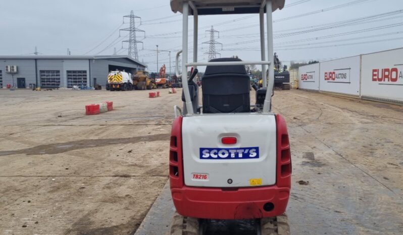 2020 Takeuchi TB216 Mini Excavators For Auction: Leeds – 23rd, 24th, 25th, 26th October @ 08:00am full