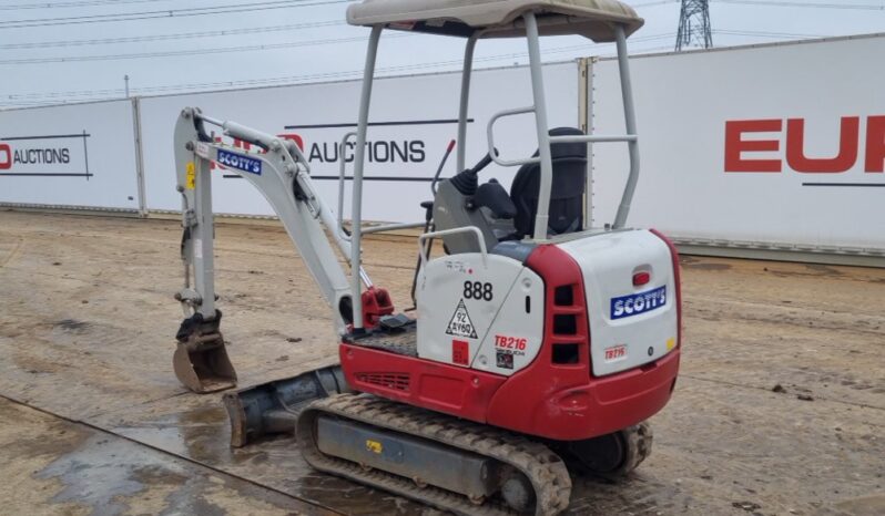 2020 Takeuchi TB216 Mini Excavators For Auction: Leeds – 23rd, 24th, 25th, 26th October @ 08:00am full