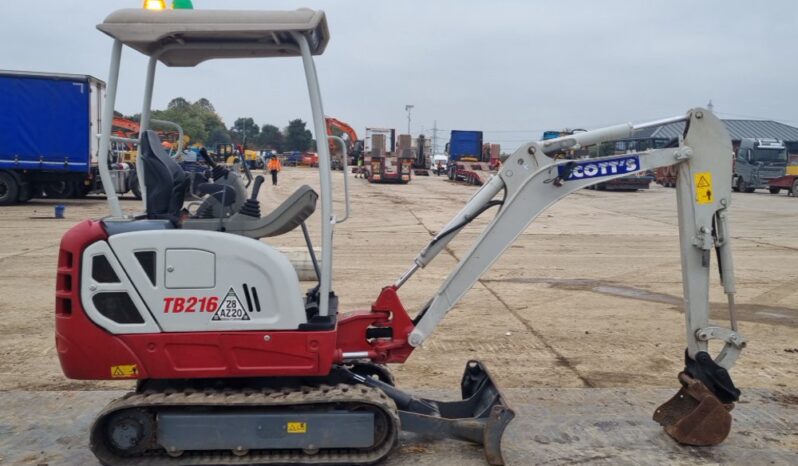 2020 Takeuchi TB216 Mini Excavators For Auction: Leeds – 23rd, 24th, 25th, 26th October @ 08:00am full