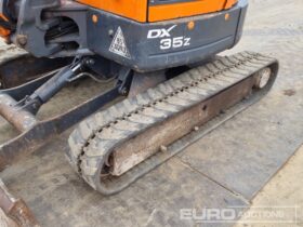 2019 Doosan DX35Z Mini Excavators For Auction: Leeds – 23rd, 24th, 25th, 26th October @ 08:00am full