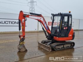 2016 Kubota KX61-3 Mini Excavators For Auction: Leeds – 23rd, 24th, 25th, 26th October @ 08:00am