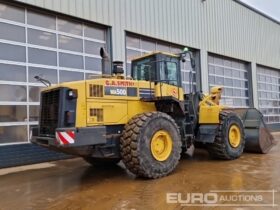 2014 Komatsu WA500-6 Wheeled Loaders For Auction: Leeds – 23rd, 24th, 25th, 26th October @ 08:00am full