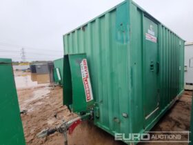 Boss cabins 16′ x 8′ Single Axle Welfare Unit, 6kVA Stephill Generator (Cannot Be Reconsigned) Containers For Auction: Leeds – 23rd, 24th, 25th, 26th October @ 08:00am