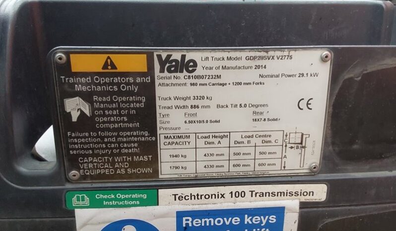 2014 YALE GDP20SVX  For Auction on 2024-10-23 For Auction on 2024-10-23 full