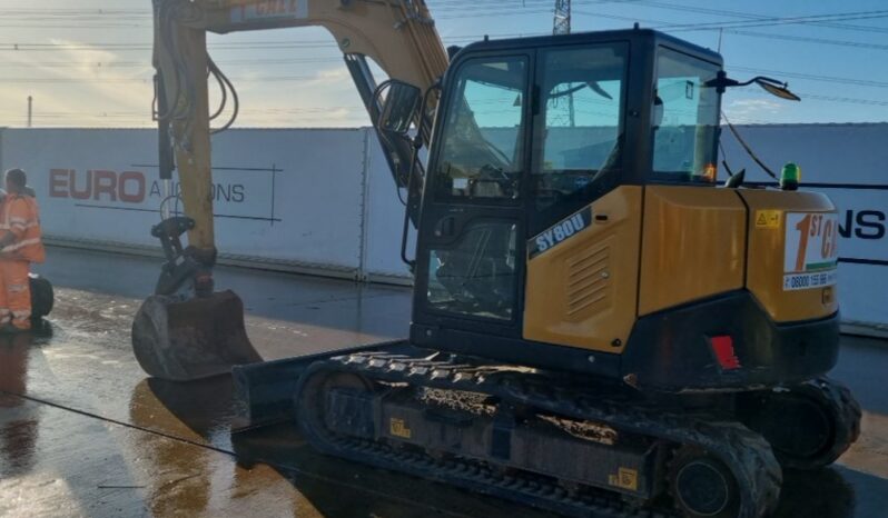 2023 Sany SY80U 6 Ton+ Excavators For Auction: Leeds – 23rd, 24th, 25th, 26th October @ 08:00am full